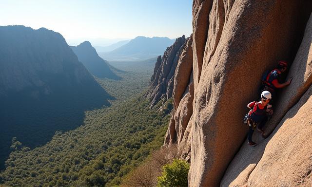 Escalada en Sierra de Carapé con guías expertos
