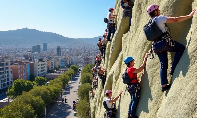 Tour de escalada en cerros de Montevideo